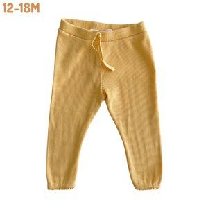 Zara Yellow Waffle Leggings - 12-18M